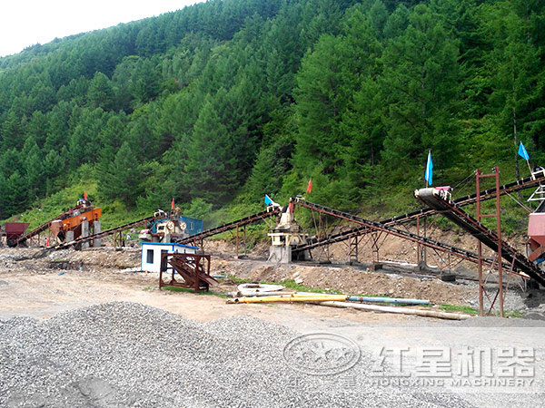 機制砂生產線全景圖